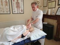 Ian Griffiths Felinfoel osteopath clinic treatment room